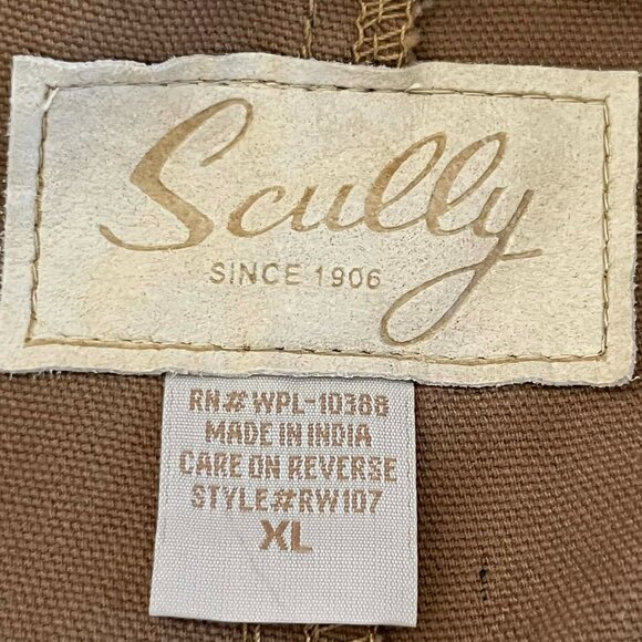 Vintage Scully RangeWear Men's Brown 100% Cotton Canvas Duster Coat size XL - Picture 6 of 6